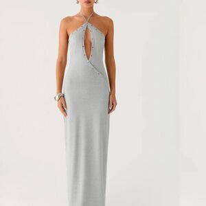Peppermayo Women's Grey and Silver Dress
